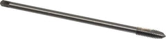 Hertel - 5/16-18 UNC 2 Flute H3 Bright Finish High Speed Steel Spiral Point Extension Tap - Plug Chamfer, 6" OAL, 3B Class of Fit - Exact Industrial Supply