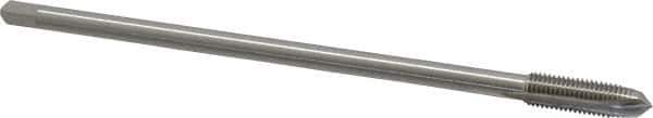 Hertel - 5/16-24 UNF 2 Flute H3 Bright Finish High Speed Steel Spiral Point Extension Tap - Plug Chamfer, 6" OAL, 3B Class of Fit - Exact Industrial Supply