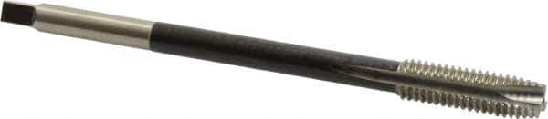 Hertel - 7/16-14 UNC 3 Flute H3 Bright Finish High Speed Steel Spiral Point Extension Tap - Plug Chamfer, 6" OAL, 3B Class of Fit - USA Tool & Supply