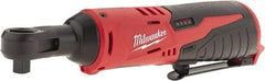 Milwaukee Tool - 3/8" Drive 12 Volt Inline Cordless Impact Wrench & Ratchet - 250 RPM, 35 Ft/Lb Torque, Lithium-Ion Batteries Not Included - USA Tool & Supply