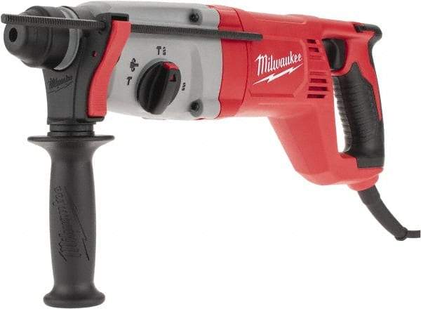 Milwaukee Tool - 120 Volt 1" SDS Plus Chuck Electric Rotary Hammer - 0 to 5,625 BPM, 0 to 1,500 RPM - USA Tool & Supply