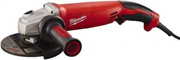 Milwaukee Tool - 5" Wheel Diam, 9,000 RPM, Corded Angle & Disc Grinder - 5/8-11 Spindle, 120 Volts, 13 Amps - USA Tool & Supply