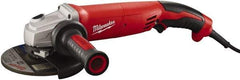 Milwaukee Tool - 5" Wheel Diam, 9,000 RPM, Corded Angle & Disc Grinder - 5/8-11 Spindle, 120 Volts, 13 Amps - USA Tool & Supply