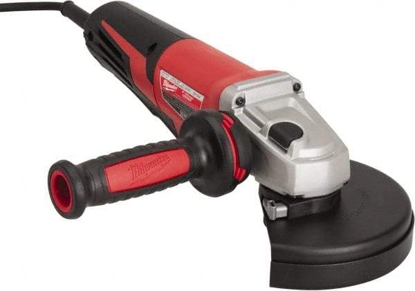 Milwaukee Tool - 6" Wheel Diam, 9,000 RPM, Corded Angle & Disc Grinder - 5/8-11 Spindle, 120 Volts, 13 Amps - USA Tool & Supply