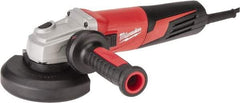 Milwaukee Tool - 5" Wheel Diam, 11,000 RPM, Corded Angle & Disc Grinder - 5/8-11 Spindle, 120 Volts, 13 Amps - USA Tool & Supply