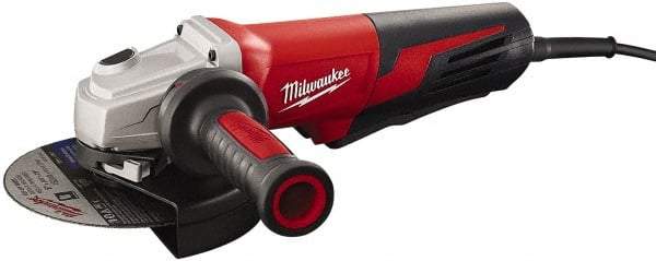 Milwaukee Tool - 6" Wheel Diam, 9,000 RPM, Corded Angle & Disc Grinder - 5/8-11 Spindle, 120 Volts, 13 Amps - USA Tool & Supply