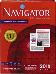 Navigator - White Copy Paper - Use with Laser Printers, Copiers, Fax Machines, Multifunction Machines - USA Tool & Supply