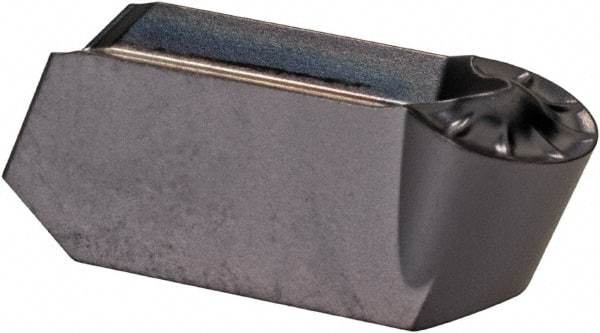 Iscar - 630GIMY Grade IC908, 6mm Cutting Width Carbide Grooving Insert - 3mm Max Depth of Cut, Neutral, 3mm Corner Radius, TiAlN Finish - USA Tool & Supply