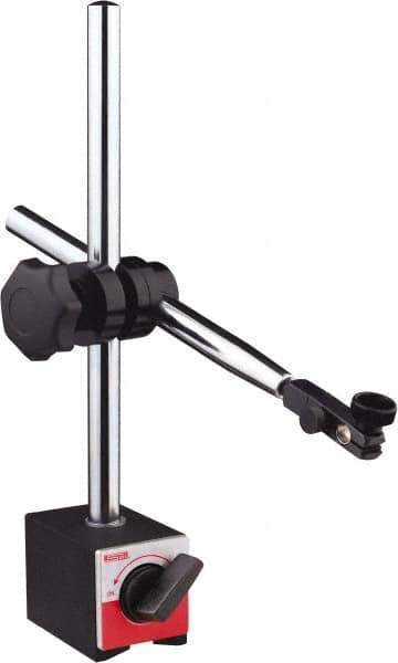 SPI - 60mm Long x 2" Wide x 55mm High Magnetic Indicator Base with On/Off Switch - 80 Kg Magnetic Pull, 203mm Rod Length - USA Tool & Supply