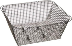 Graymills - 304 Stainless Steel Parts Washer Basket - 2" High x 3-7/8" Wide x 8" Long, Use with Ultrasonic Cleaners - USA Tool & Supply