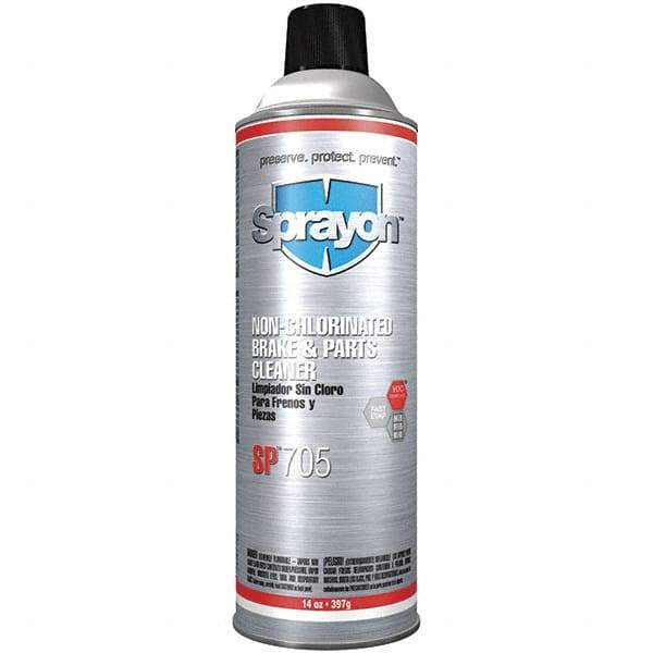 Sprayon - Nonchlorinated Brake Parts Cleaner - 16 oz Aerosol Can - USA Tool & Supply