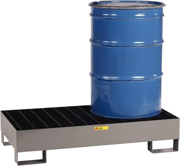 Little Giant - 33 Gal Sump Capacity, Steel Platform - Low Profile - 26" Long x 51" Wide x 10-1/2" High, 2,000 Lb Capacity - USA Tool & Supply