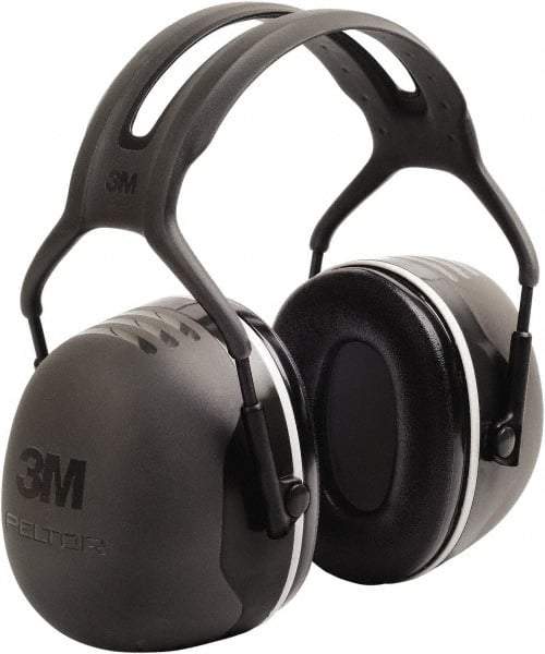3M - Over the Head Black Foam Cushion Earmuffs - 31 NRR Rating, Adjustable Headband - USA Tool & Supply