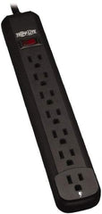 Tripp-Lite - 7 Outlets, 120 VAC15 Amps, 12' Cord, Power Outlet Strip - Keyhole, Tab Mount, 5-15 NEMA Configuration, 11.6" Strip - USA Tool & Supply
