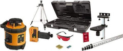 Johnson Level & Tool - 800' (Exterior) Measuring Range, 1/8" at 50' Accuracy, Self-Leveling Rotary Laser - ±3° Self Leveling Range, 200, 400 & 600 RPM, 2 Beams, AA Battery Included - USA Tool & Supply