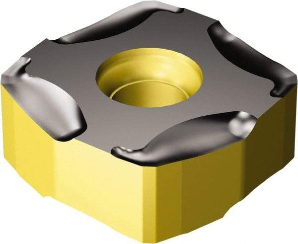Sandvik Coromant - R3651505 PM Grade 4220 Carbide Milling Insert - TiCN/Al2O3/TiN Finish, 5.66mm Thick, 15mm Inscribed Circle, 0.3mm Corner Radius - USA Tool & Supply