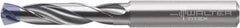 Walter-Titex - 4.2mm 140° Spiral Flute Solid Carbide Screw Machine Drill Bit - Tinal Finish, Right Hand Cut, 24mm Flute Length, 66mm OAL, X-treme Inox Point, Straight Shank, Through Coolant - USA Tool & Supply