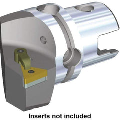 Kennametal - Right Hand Cut, Size KM50, TN.. Insert Compatiblity, Modular Turning & Profiling Cutting Unit Head - 35mm Ctr to Cutting Edge, 50mm Head Length, Through Coolant, Series M-Clamping - USA Tool & Supply