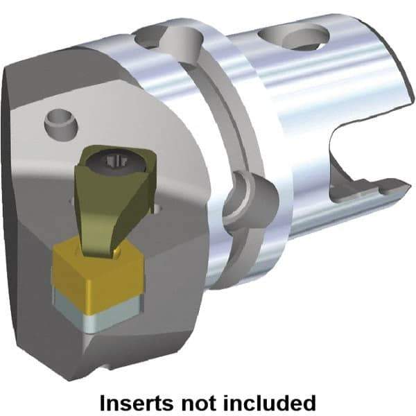 Kennametal - Right Hand Cut, Size KM50, CN.X Insert Compatiblity, Internal or External Modular Turning & Profiling Cutting Unit Head - 35mm Ctr to Cutting Edge, 50mm Head Length, Through Coolant - USA Tool & Supply