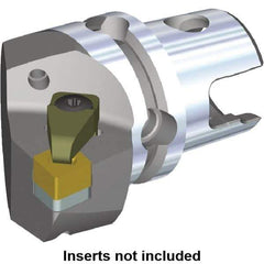 Kennametal - Right Hand Cut, Size KM50, CN.X Insert Compatiblity, Internal or External Modular Turning & Profiling Cutting Unit Head - 35mm Ctr to Cutting Edge, 50mm Head Length, Through Coolant - USA Tool & Supply