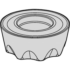 Kennametal - RPPT1204M0 Grade KC725M Carbide Milling Insert - TiN/TiCN/TiN Finish, 3/16" Thick, 12mm Inscribed Circle - USA Tool & Supply