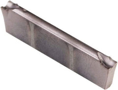 Kennametal - A4C0205 CF KCU25 Grade, 0.0783" Cutting Width, Carbide Cutoff Insert - 6° Right Hand Lead Angle, 0.0079" Cnr Rad, AlTiN Coated, Double End - USA Tool & Supply