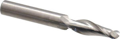 Onsrud - 3/8" Cutting Diam x 1-1/8" Length of Cut, 2 Flute, Upcut Spiral Router Bit - Uncoated, Right Hand Cut, Solid Carbide, 3" OAL x 3/8" Shank Diam, Ball End Taper, 30° Helix Angle - USA Tool & Supply