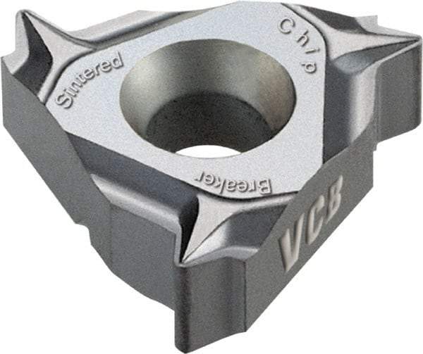 Vargus - 3JER External Right Hand 28 UNJ Laydown Threading Insert - Grade VCB, TiAlN Coated Carbide, 9.53mm Inscribed Circle - USA Tool & Supply