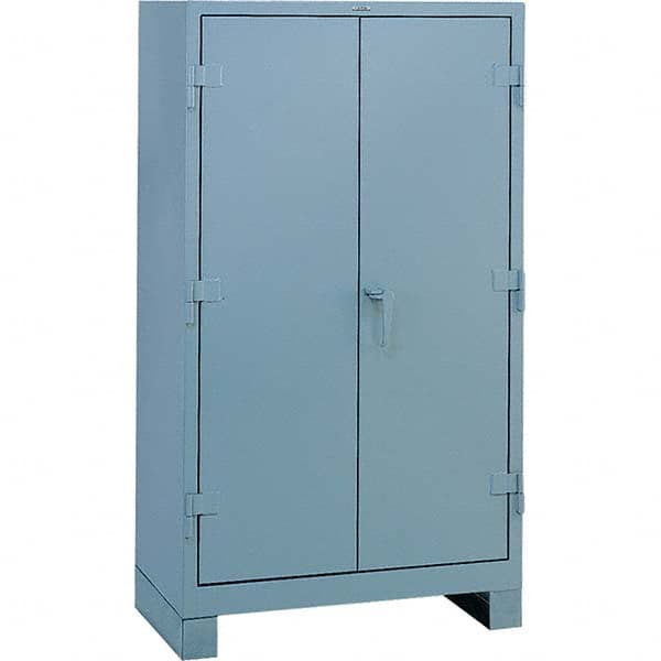 Lyon - 3 Shelf 64 Bin Welded Steel Storage Cabinet - USA Tool & Supply