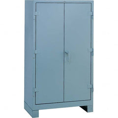Lyon - 3 Shelf 64 Bin Welded Steel Storage Cabinet - USA Tool & Supply