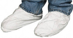 Dupont - Size Universal, Tyvek, Standard Shoe Cover - White, Non-Chemical Resistant - USA Tool & Supply