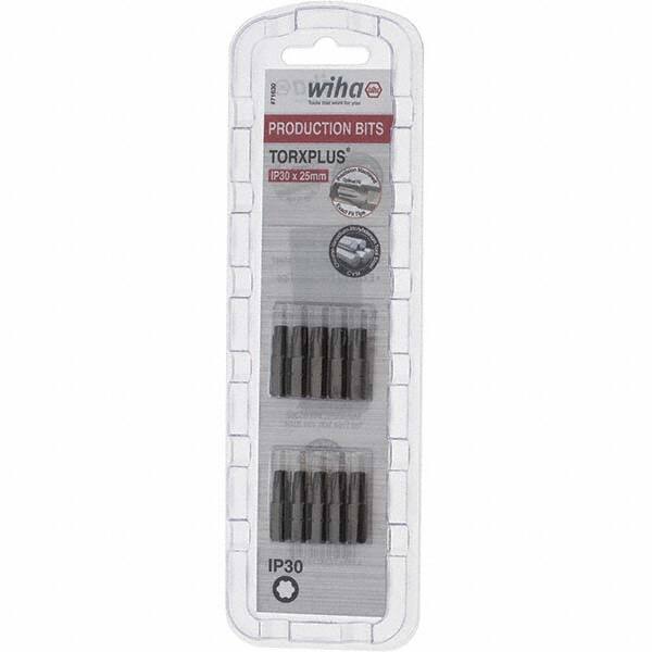 Wiha - 1/4" Drive IP30 Torx Plus Screwdriver Bit - 1" OAL, Insert Bit - USA Tool & Supply