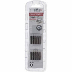 Wiha - 1/4" Drive IP30 Torx Plus Screwdriver Bit - 1" OAL, Insert Bit - USA Tool & Supply