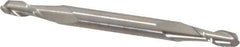Cleveland - 5/32", 7/16" LOC, 3/16" Shank Diam, 2-1/4" OAL, 2 Flute, High Speed Steel Square End Mill - Double End, Uncoated, Spiral Flute, 30° Helix, Centercutting, Right Hand Cut, Right Hand Flute, Series HMD-2 - USA Tool & Supply