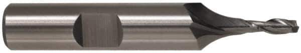 Cleveland - 1", 1-5/8" LOC, 1" Shank Diam, 4-1/2" OAL, 2 Flute, Cobalt Square End Mill - Single End, Uncoated, Spiral Flute, 30° Helix, Centercutting, Right Hand Cut, Right Hand Flute, Series HGC-2 - USA Tool & Supply