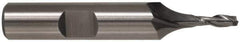 Cleveland - 1", 1-5/8" LOC, 1" Shank Diam, 4-1/2" OAL, 2 Flute, Cobalt Square End Mill - Single End, Uncoated, Spiral Flute, 30° Helix, Centercutting, Right Hand Cut, Right Hand Flute, Series HGC-2 - USA Tool & Supply