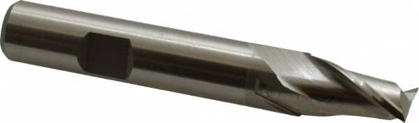Cleveland - 31/64", 1" LOC, 1/2" Shank Diam, 3-1/4" OAL, 2 Flute, Cobalt Square End Mill - USA Tool & Supply