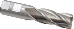 Cleveland - 7/8", 1-7/8" LOC, 7/8" Shank Diam, 4-1/8" OAL, 4 Flute, High Speed Steel Square End Mill - Single End, Uncoated, Spiral Flute, 30° Helix, Centercutting, Right Hand Cut, Right Hand Flute, Series HG-4C - USA Tool & Supply