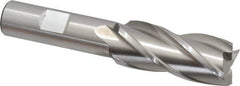 Cleveland - 13/16", 1-7/8" LOC, 5/8" Shank Diam, 4" OAL, 4 Flute, High Speed Steel Square End Mill - Single End, Uncoated, Spiral Flute, 30° Helix, Centercutting, Right Hand Cut, Right Hand Flute, Series HG-4C - USA Tool & Supply