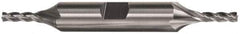 Cleveland - 7/8", 1-7/8" LOC, 7/8" Shank Diam, 6-1/8" OAL, 4 Flute, High Speed Steel Square End Mill - Double End, TiCN Finish, Spiral Flute, 30° Helix, Right Hand Cut, Right Hand Flute, Series HD-4 - USA Tool & Supply