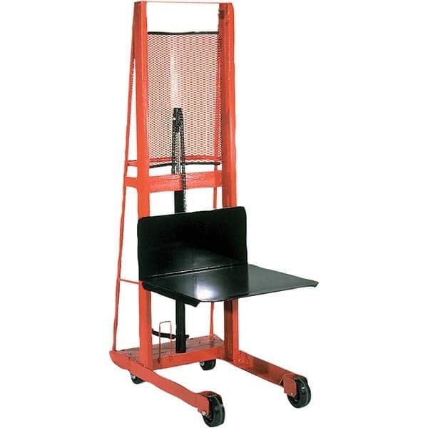 Wesco Industrial Products - 1,000 Lb Capacity, 68" Lift Height, Steel Stacker Manually Operated Lift - USA Tool & Supply