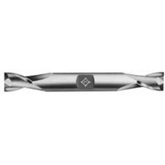 Cleveland - 9/16", 1-1/8" LOC, 5/8" Shank Diam, 5" OAL, 2 Flute, Cobalt Square End Mill - USA Tool & Supply