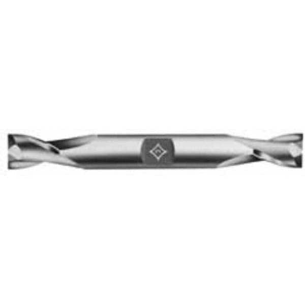 Square End Mill: 9/64'' Dia, 7/16'' LOC, 3/8'' Shank Dia, 3-1/8'' OAL, 2 Flutes, High Speed Steel Double End, TiCN Finish, Spiral Flute, 30 ° Helix, Centercutting, RH Cut, RH Flute, Series HD-2