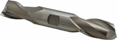 Cleveland - 1", 1-5/8" LOC, 1" Shank Diam, 6-3/8" OAL, 2 Flute, High Speed Steel Square End Mill - Double End, Uncoated, Spiral Flute, 30° Helix, Centercutting, Right Hand Cut, Right Hand Flute, Series HD-2 - USA Tool & Supply