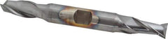 Cleveland - 7/16", 13/16" LOC, 1/2" Shank Diam, 4-1/8" OAL, 2 Flute, High Speed Steel Square End Mill - Double End, TiCN Finish, Spiral Flute, 30° Helix, Centercutting, Right Hand Cut, Right Hand Flute, Series HD-2 - USA Tool & Supply