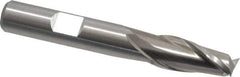 Cleveland - 25/64", 13/16" LOC, 3/8" Shank Diam, 2-11/16" OAL, 2 Flute, High Speed Steel Square End Mill - Single End, Uncoated, Spiral Flute, 30° Helix, Centercutting, Right Hand Cut, Right Hand Flute, Series HG-2 - USA Tool & Supply