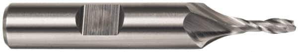 Cleveland - 1" Diam, 1-5/8" LOC, 2 Flute High Speed Steel Keyway End Mill - Spiral Flute, TiN Finish, 1" Shank Diam, 4-1/2" OAL, 30° Helix, Centercutting - USA Tool & Supply
