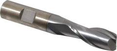 Cleveland - 5/8", 1-5/16" LOC, 5/8" Shank Diam, 3-1/4" OAL, 2 Flute, High Speed Steel Square End Mill - Single End, TiCN Finish, Spiral Flute, 30° Helix, Centercutting, Right Hand Cut, Right Hand Flute, Series HG-2 - USA Tool & Supply