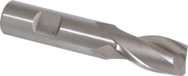 Cleveland - 3/4" Diam, 1-5/16" LOC, 2 Flute High Speed Steel Keyway End Mill - Spiral Flute, Uncoated, 3/4" Shank Diam, 3-7/8" OAL, 30° Helix, Centercutting - USA Tool & Supply