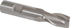 Cleveland - 3/4" Diam, 1-5/16" LOC, 2 Flute High Speed Steel Keyway End Mill - Spiral Flute, Uncoated, 3/4" Shank Diam, 3-7/8" OAL, 30° Helix, Centercutting - USA Tool & Supply